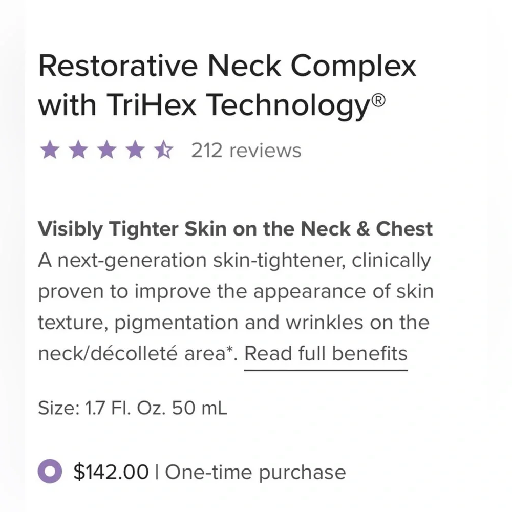Alastin Restorative Neck Complex 1.7 oz 50 ml Full Size ~ NEW, no Box, PAO 12M